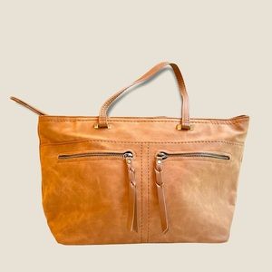 Sondra Roberts Squared Handbag Tote Purse Tan